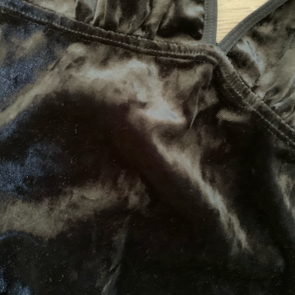Black Velvet Bodysuit - Picture 3 of 3
